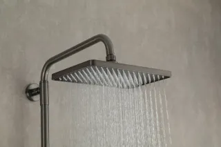 Душевая стойка Gappo G2491-9 с термостатом оружейная сталь